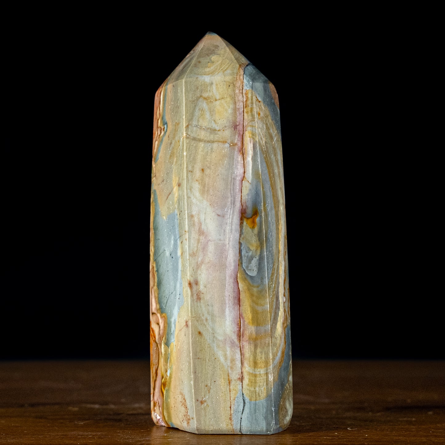 Polychromer Jaspis Obelisk - 893,05g - 180x66x50 mm