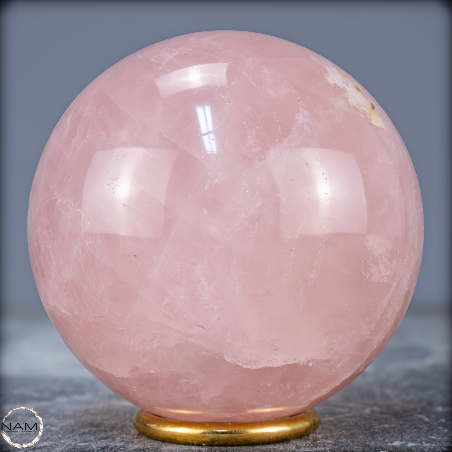 Natürliche Rosenquarz Kristall-Kugel aus Brasilien - 945,08g - 90mm