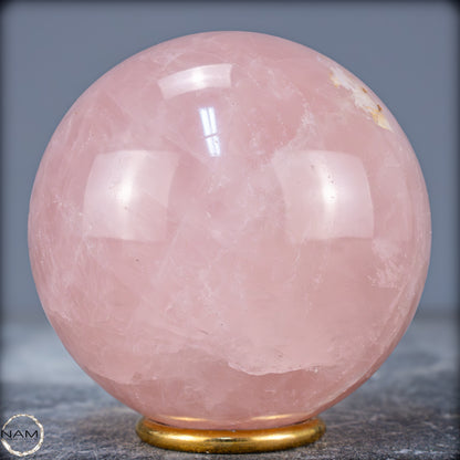 Natürliche Rosenquarz Kristall-Kugel aus Brasilien - 945,08g - 90mm
