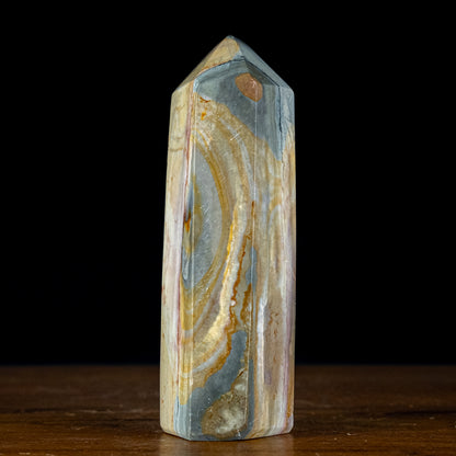 Polychromer Jaspis Obelisk - 893,05g - 180x66x50 mm