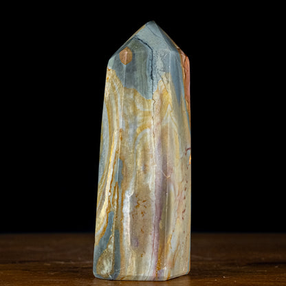 Polychromer Jaspis Obelisk - 893,05g - 180x66x50 mm