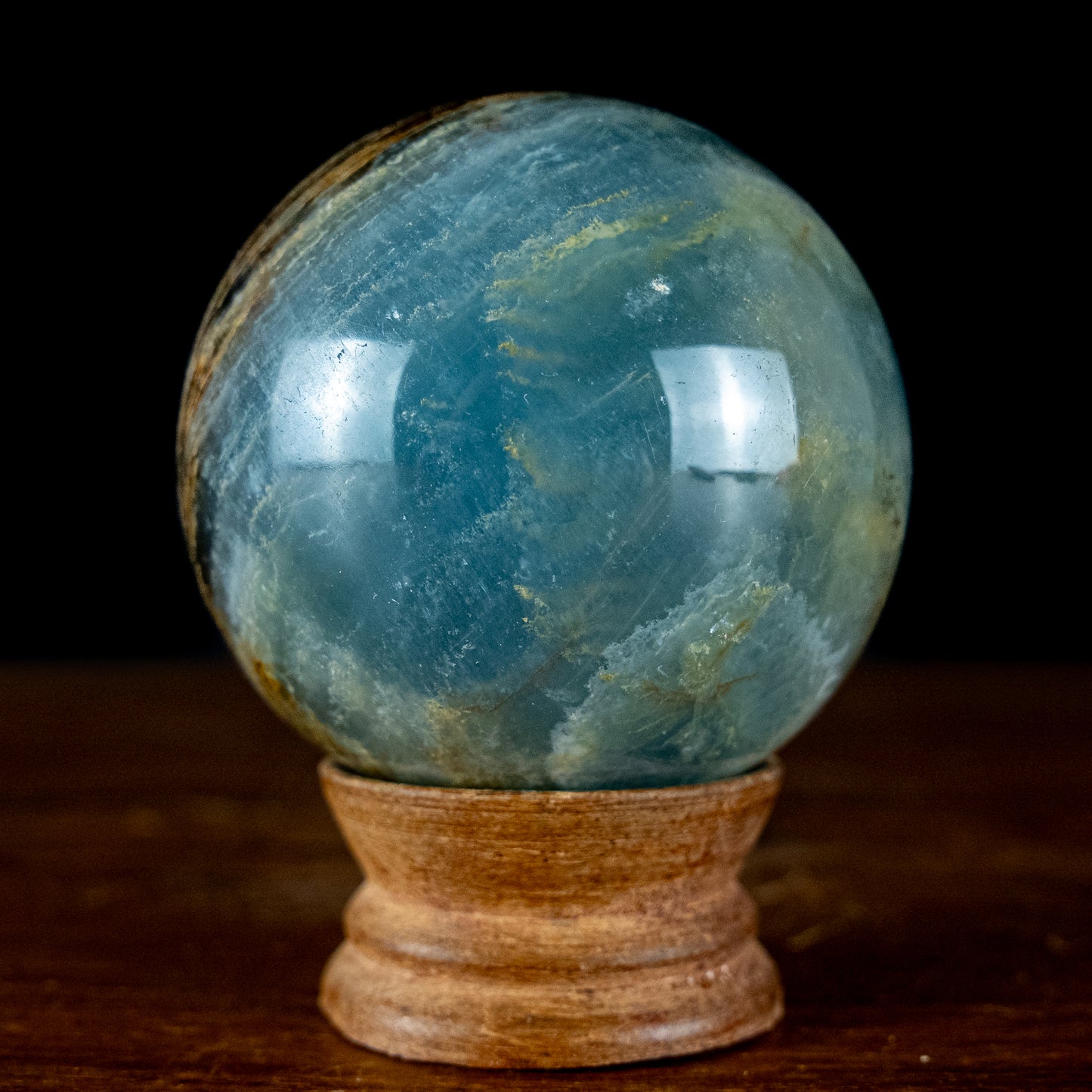 Seltene Natürlich Blaue-Onyx Kugel, Argentinien - 464,84g - 69,45mm