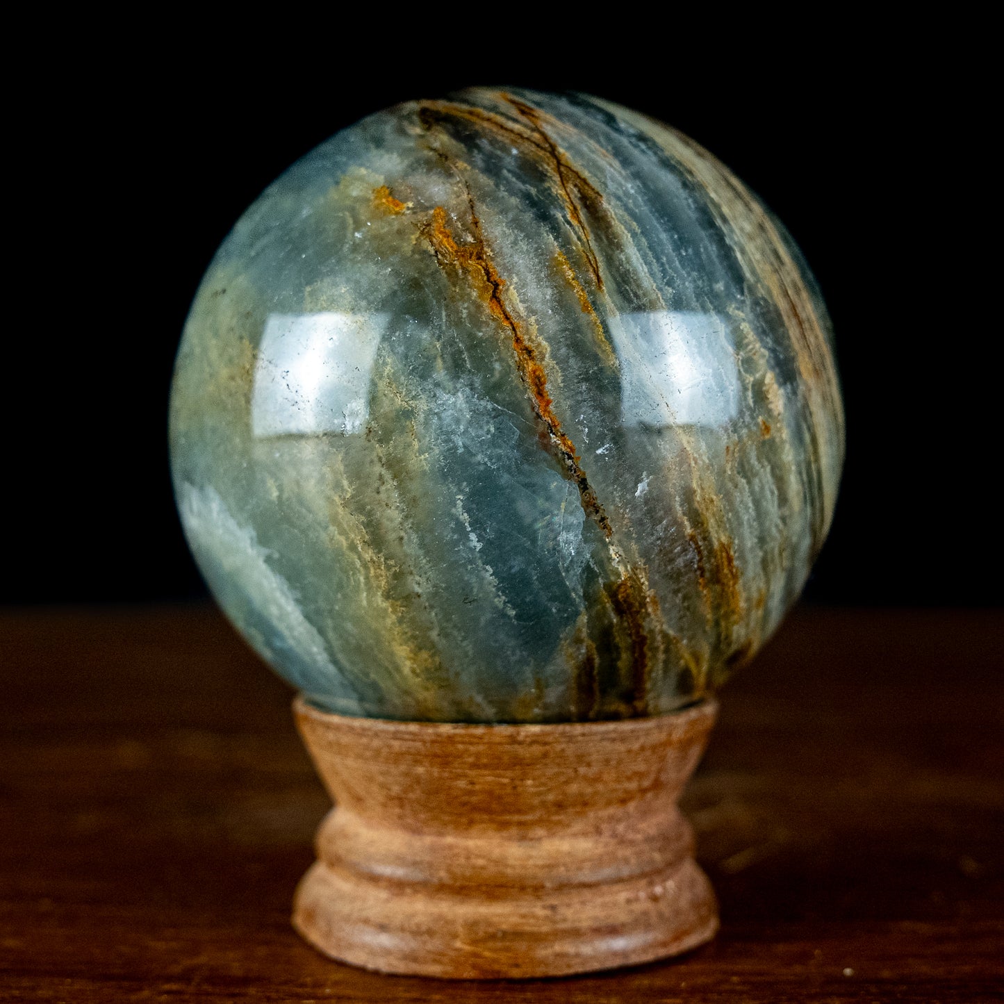 Seltene Natürlich Blaue-Onyx Kugel, Argentinien - 464,84g - 69,45mm