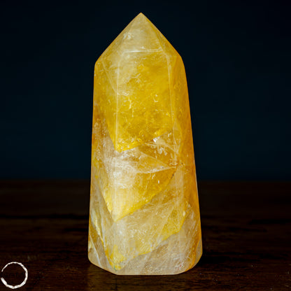 Natürlicher Quarz Obelisk "Golden Healer" - 726,67g