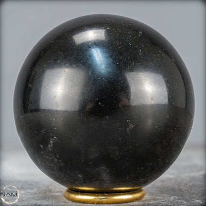 Schwarze Tourmalin-Kristall Kugel aus Brasilien - 1189,35g - 93mm
