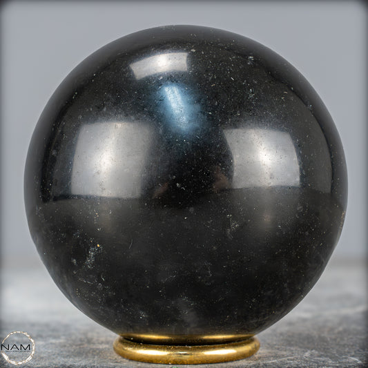 Schwarze Tourmalin-Kristall Kugel aus Brasilien - 1189,35g - 93mm