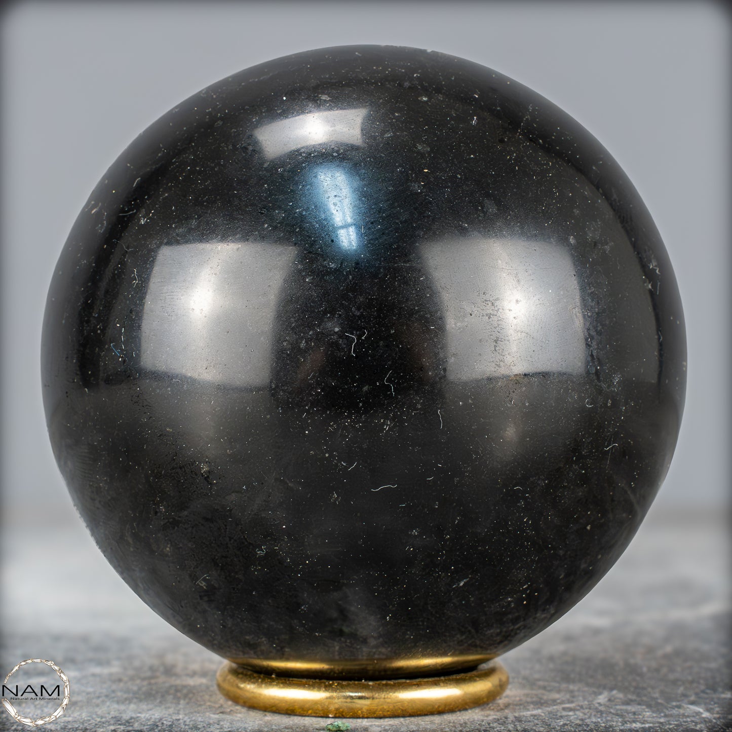 Schwarze Tourmalin-Kristall Kugel aus Brasilien - 1189,35g - 93mm