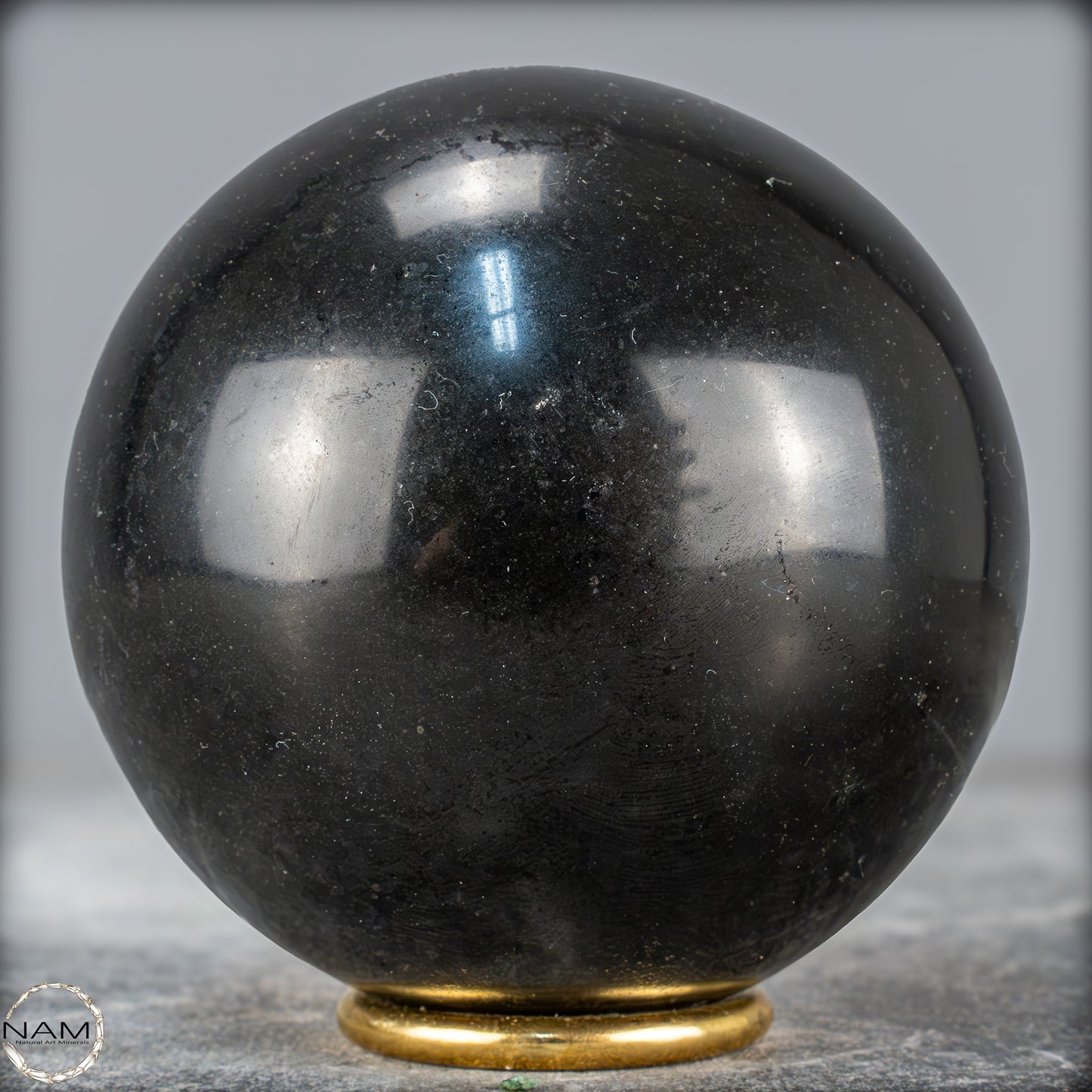Schwarze Tourmalin-Kristall Kugel aus Brasilien - 1189,35g - 93mm
