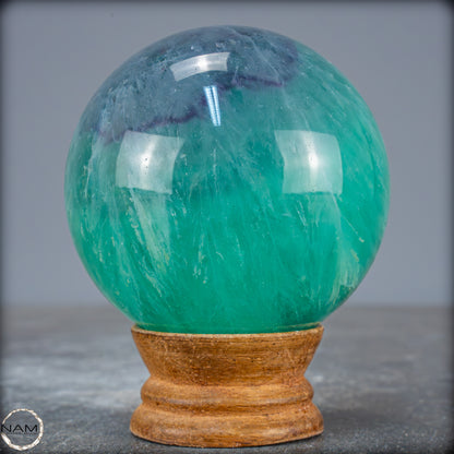 Lila-Grüne Fluorit Kugel, China - 655,18g - 73mm