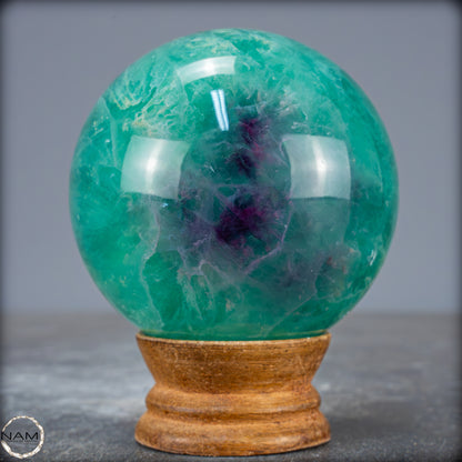 Lila-Grüne Fluorit Kugel, China - 655,18g - 73mm