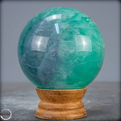 Lila-Grüne Fluorit Kugel, China - 655,18g - 73mm