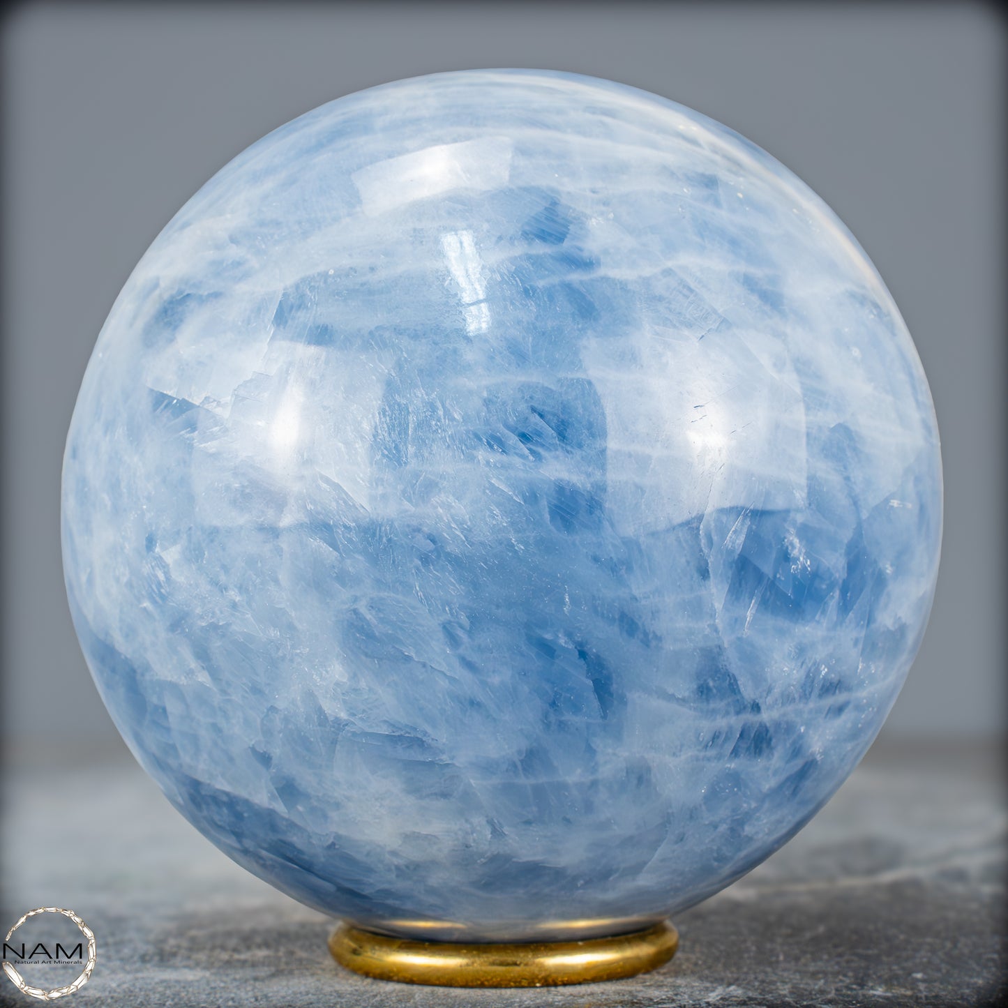 Natürliche Blaue Calcit-Kristall Kugel - 1665,08g - 108mm