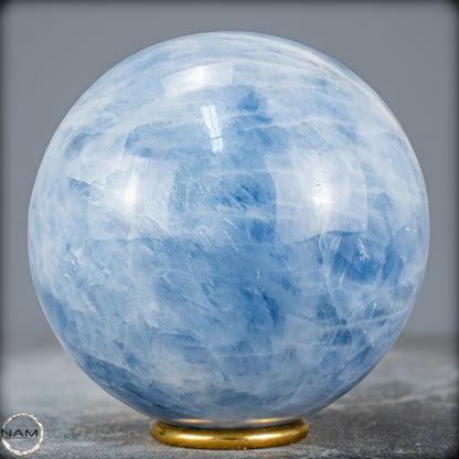 Natürliche Blaue Calcit-Kristall Kugel - 1665,08g - 108mm