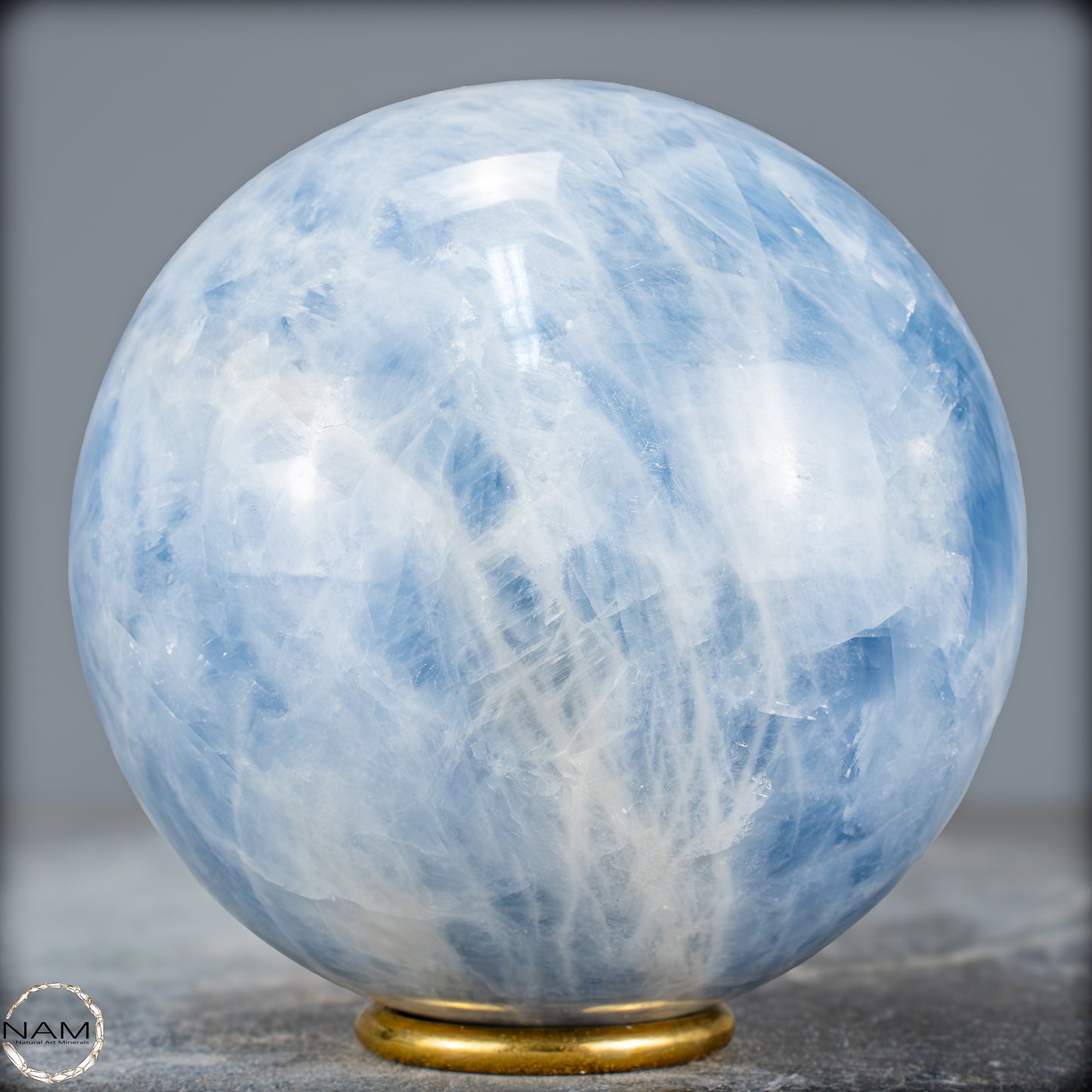 Natürliche Blaue Calcit-Kristall Kugel - 1665,08g - 108mm