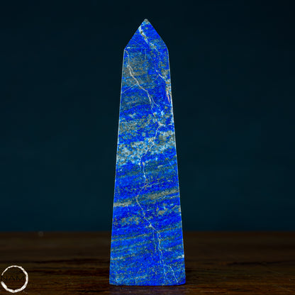 Natürlicher Königsblauer Lapislazuli Kristall-Obelisk, Spitzenqualität - 564,93g