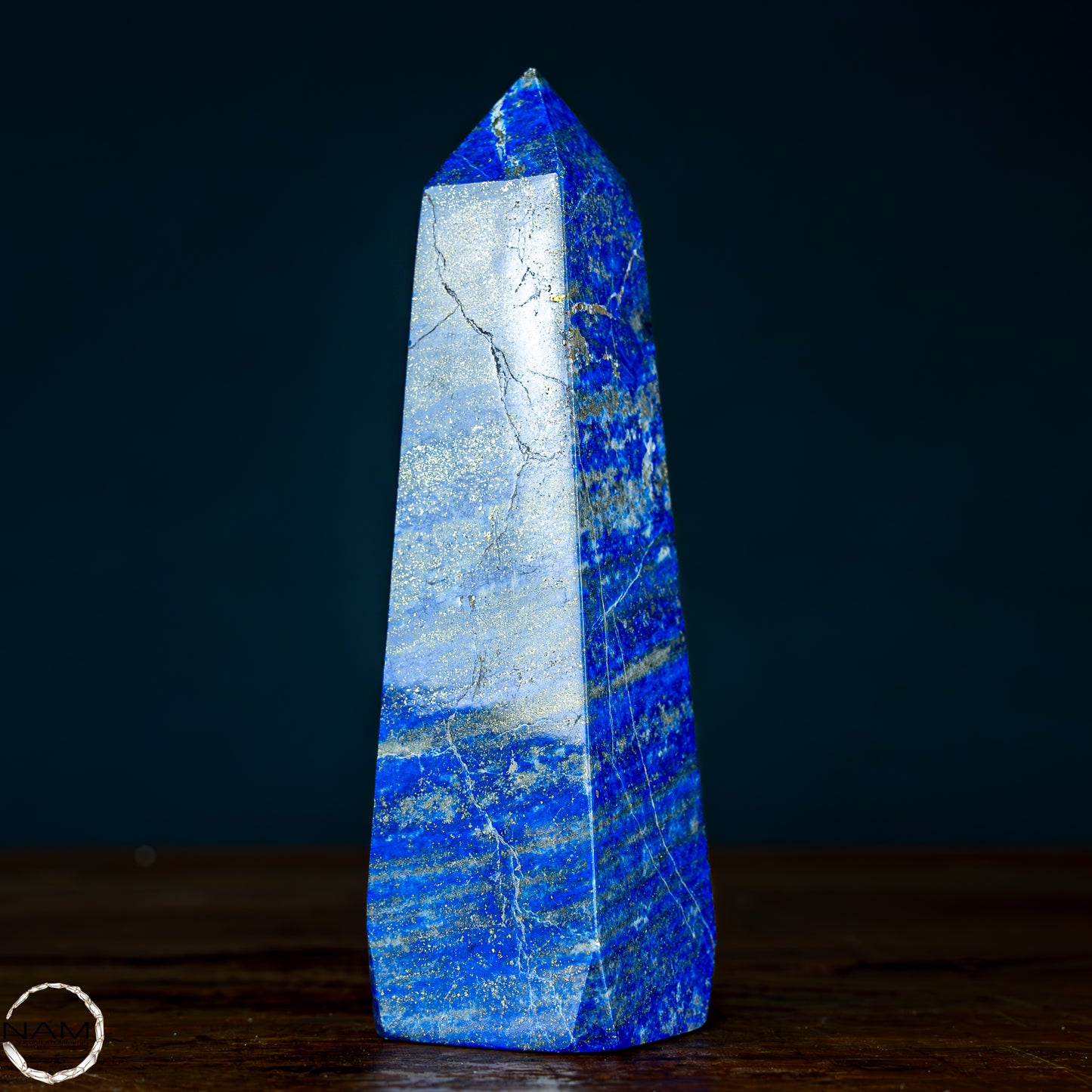 Natürlicher Königsblauer Lapislazuli Kristall-Obelisk, Spitzenqualität - 564,93g