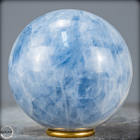 Natürliche Blaue Calcit-Kristall Kugel - 1665,08g - 108mm