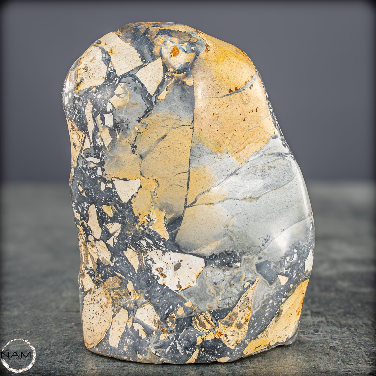 Natürliche Indonesische Picture Jasper-Kristall Freiform – 562,83g