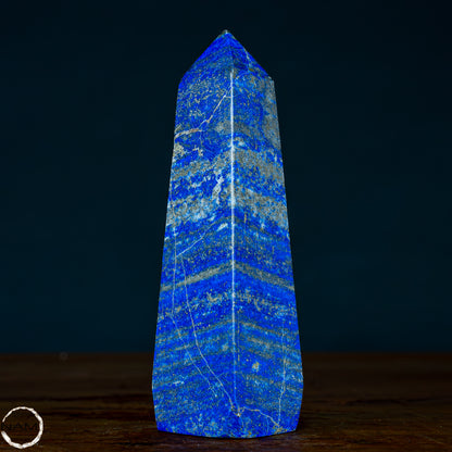 Natürlicher Königsblauer Lapislazuli Kristall-Obelisk, Spitzenqualität - 564,93g