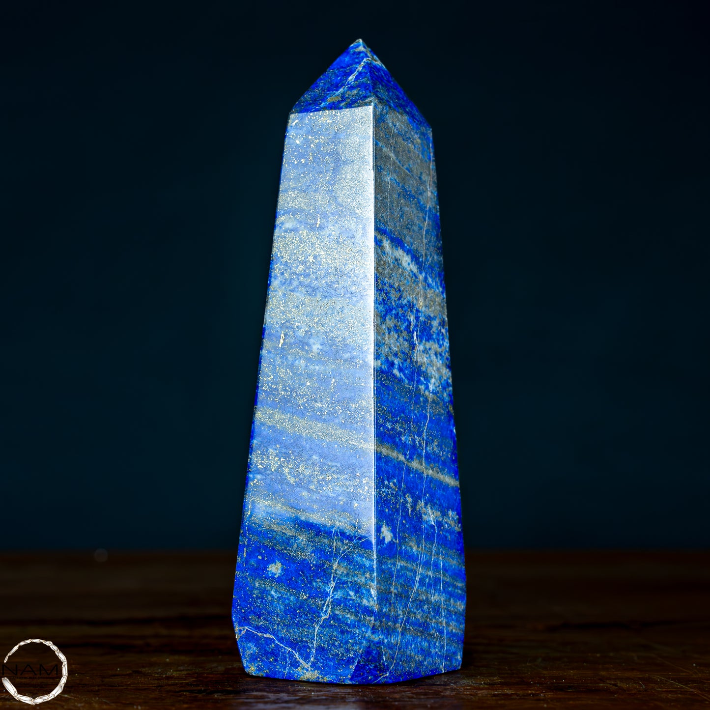 Natürlicher Königsblauer Lapislazuli Kristall-Obelisk, Spitzenqualität - 564,93g