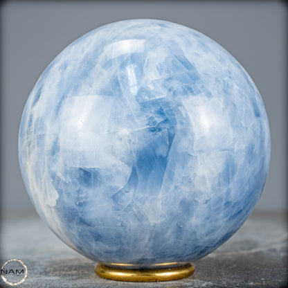 Natürliche Blaue Calcit-Kristall Kugel - 1665,08g - 108mm
