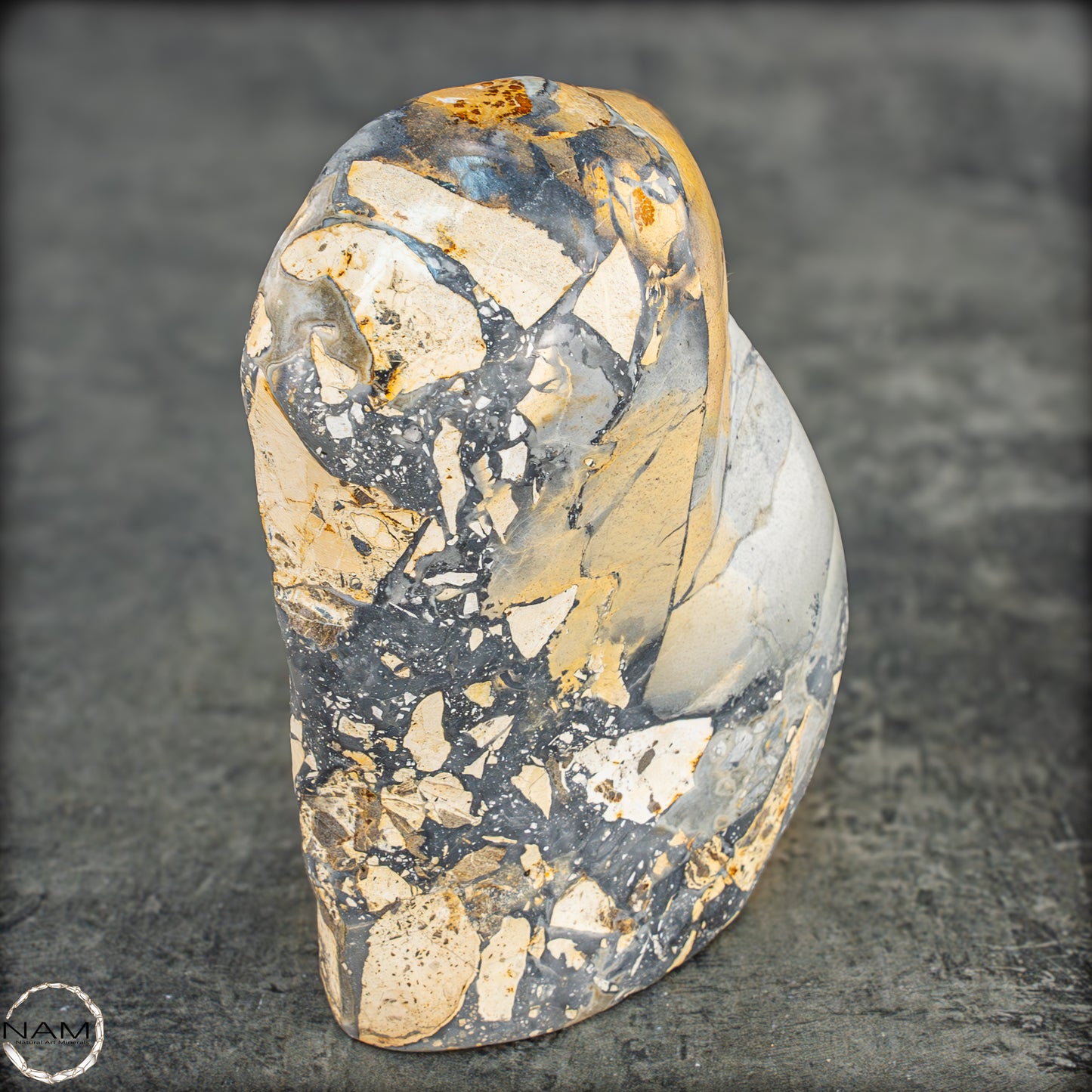 Natürliche Indonesische Picture Jasper-Kristall Freiform – 562,83g