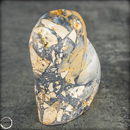 Natürliche Indonesische Picture Jasper-Kristall Freiform – 562,83g