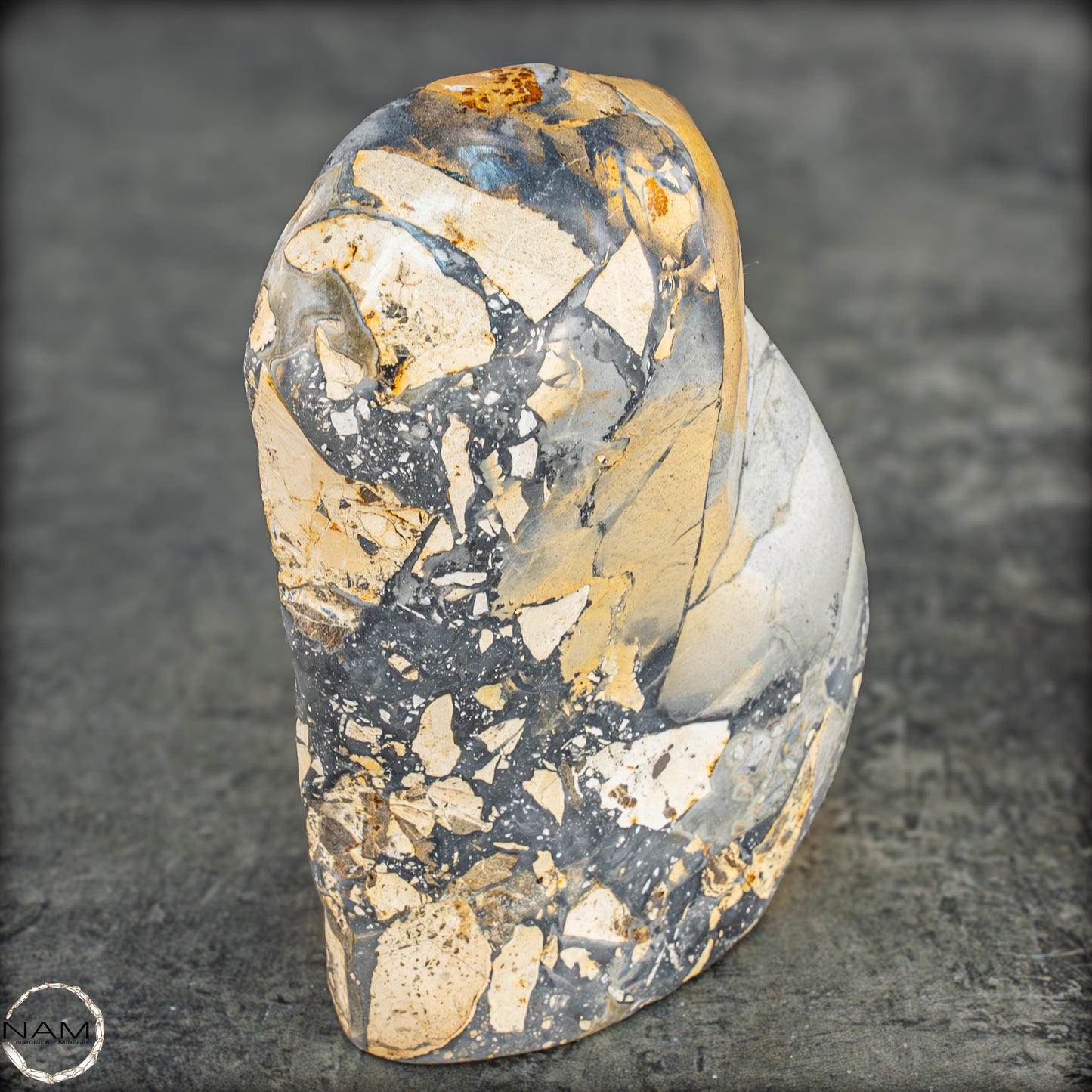 Natürliche Indonesische Picture Jasper-Kristall Freiform – 562,83g