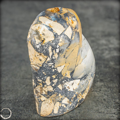 Natürliche Indonesische Picture Jasper-Kristall Freiform – 562,83g