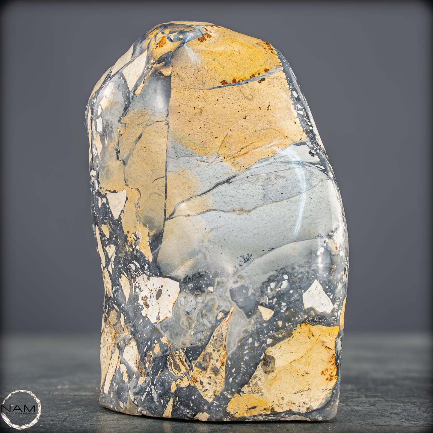 Natürliche Indonesische Picture Jasper-Kristall Freiform – 562,83g