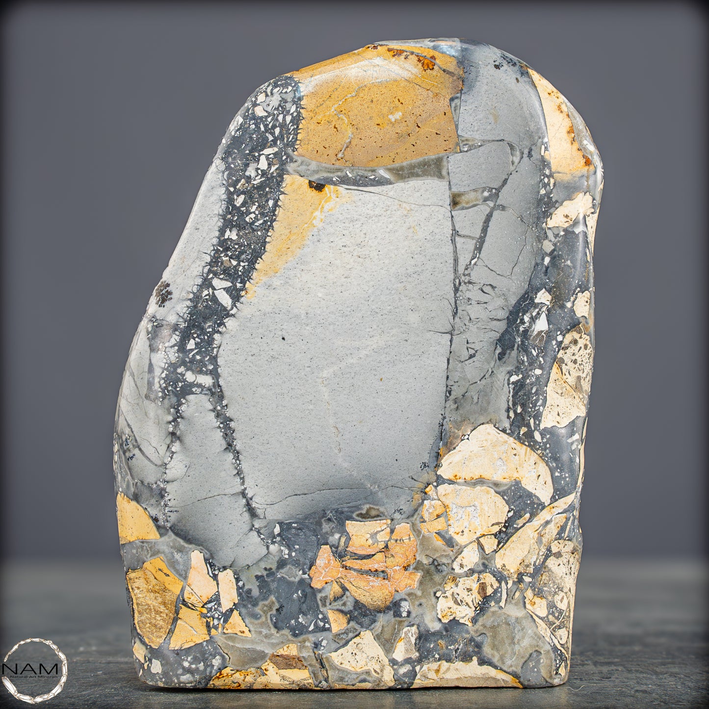 Natürliche Indonesische Picture Jasper-Kristall Freiform – 562,83g