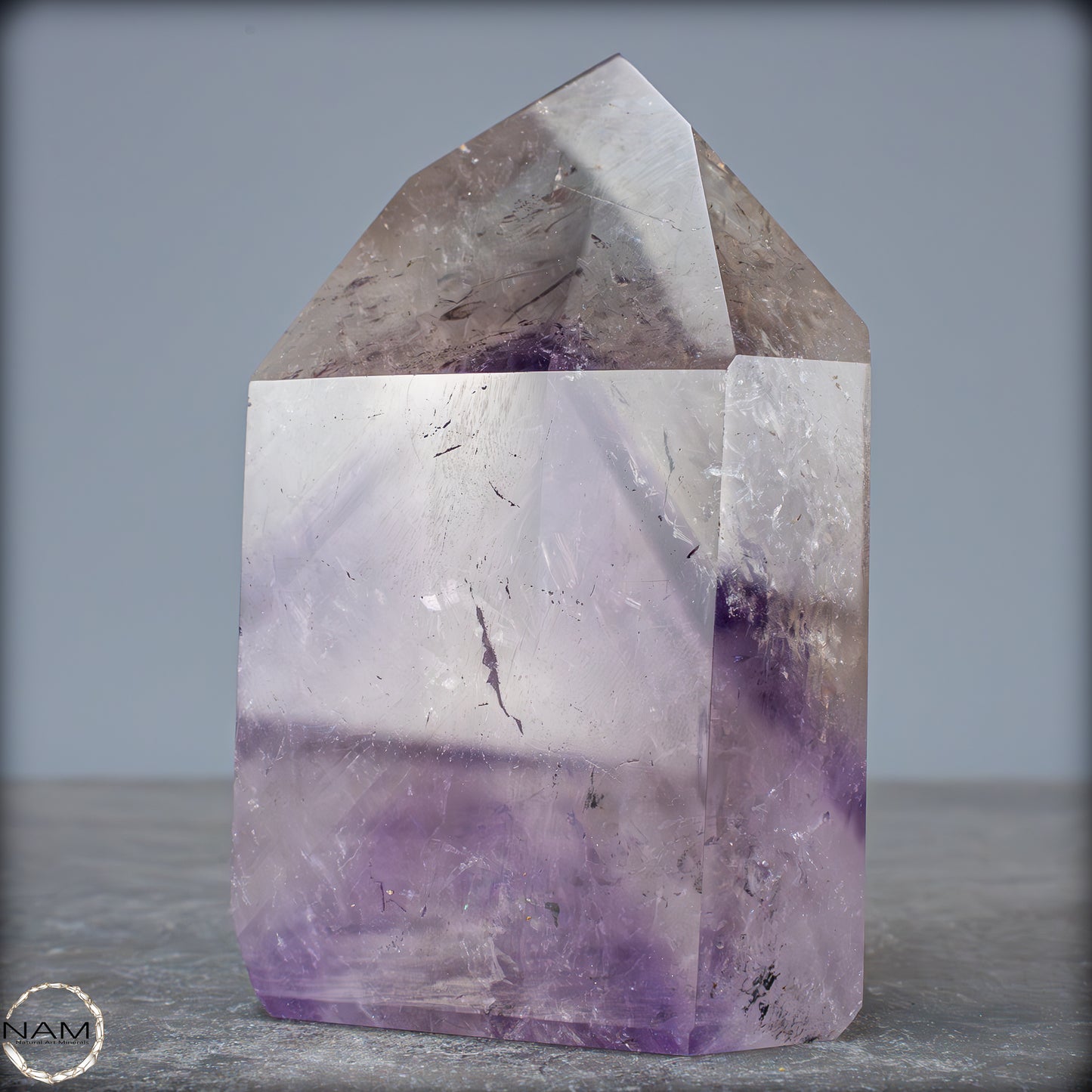 Natürliche, Sehr Seltene Amethyst-Kristall Spitze, Brasilien - 673,35g