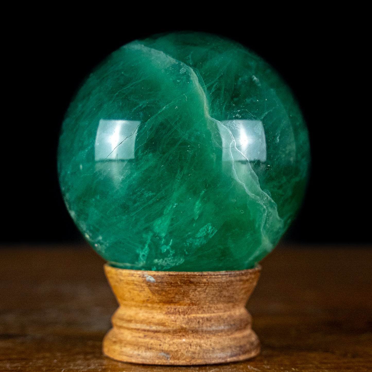 Naturliche Grüne Fluorit Kugel, China - 567,09g - 70mm