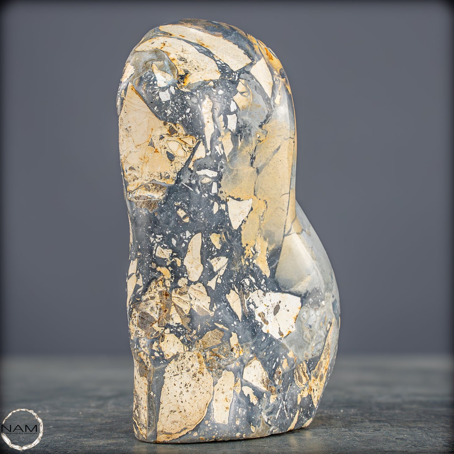 Natürliche Indonesische Picture Jasper-Kristall Freiform – 562,83g