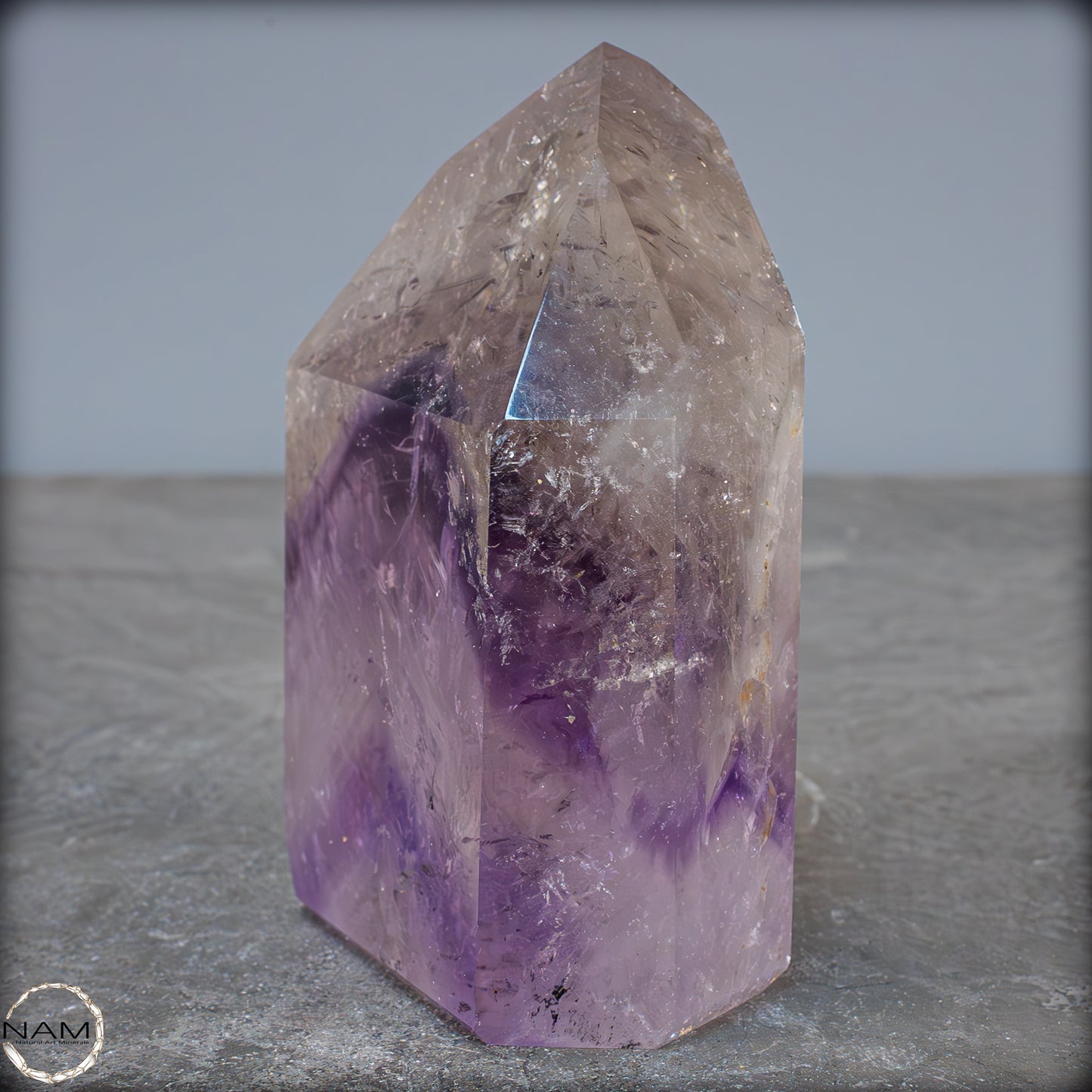 Natürliche, Sehr Seltene Amethyst-Kristall Spitze, Brasilien - 673,35g