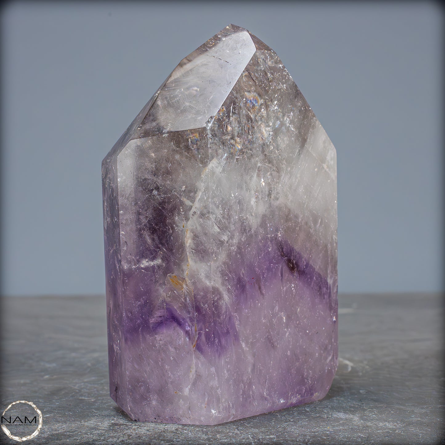 Natürliche, Sehr Seltene Amethyst-Kristall Spitze, Brasilien - 673,35g