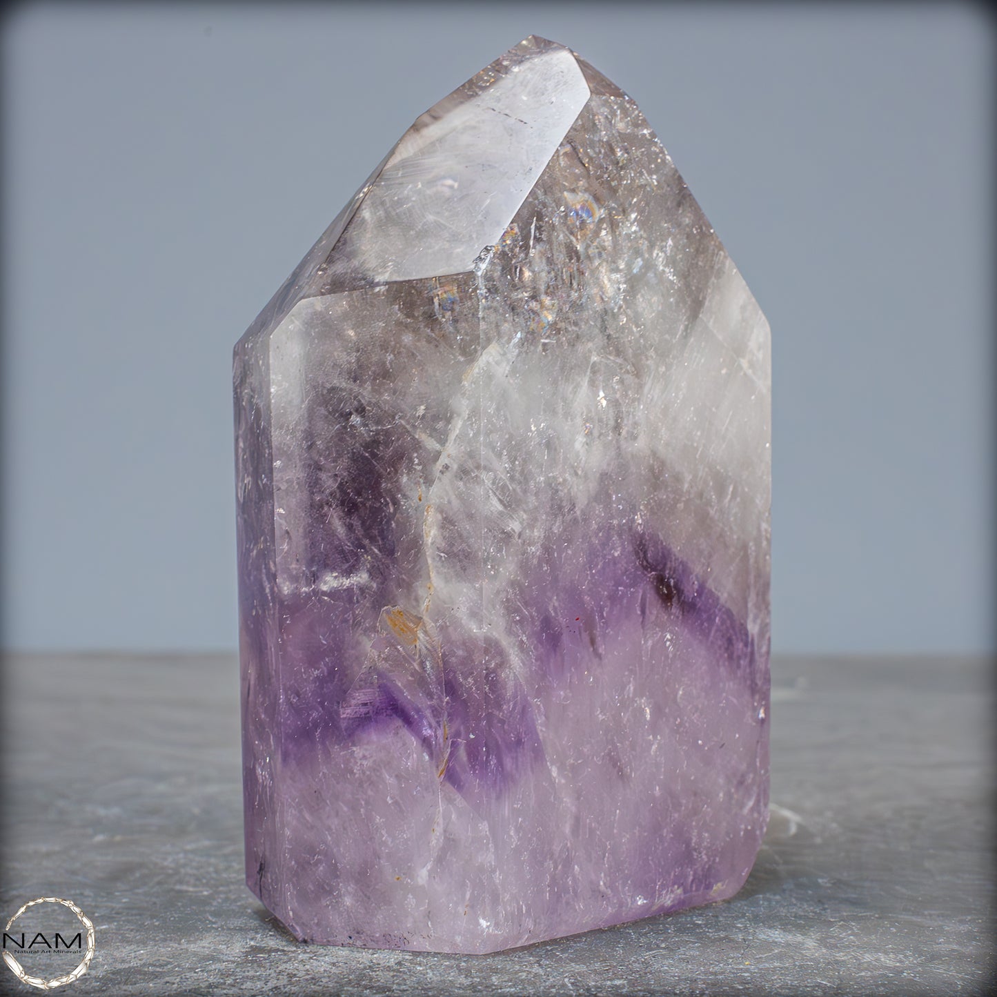 Natürliche, Sehr Seltene Amethyst-Kristall Spitze, Brasilien - 673,35g