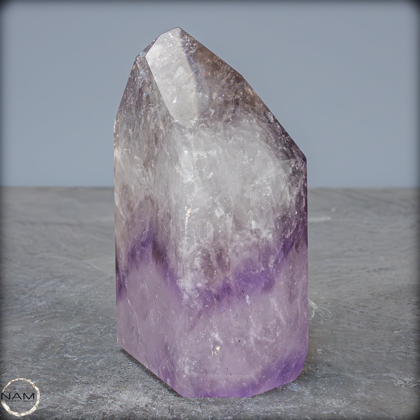 Natürliche, Sehr Seltene Amethyst-Kristall Spitze, Brasilien - 673,35g