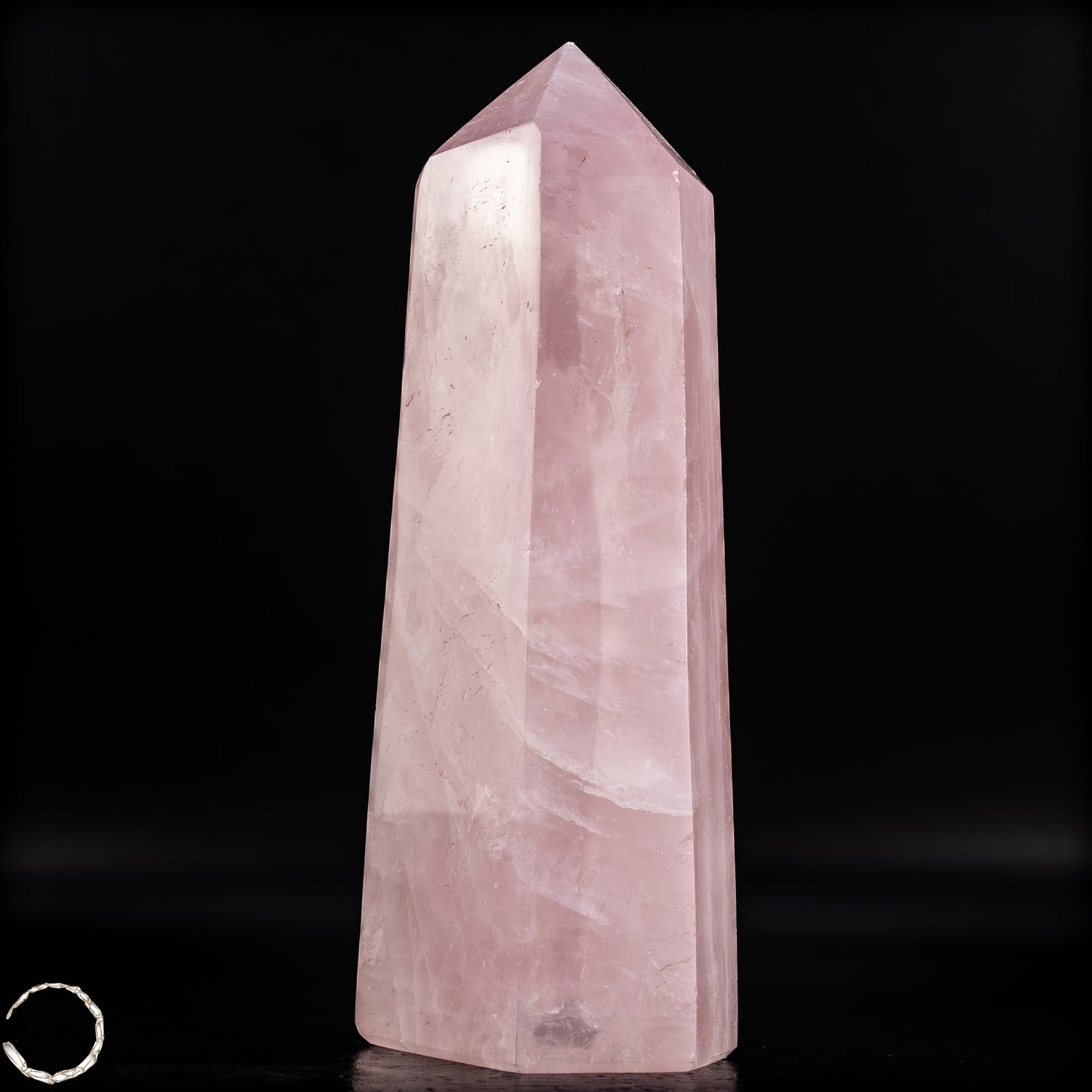Natürlicher Rosenquarz-Kristall Obelisk aus Brasilien - 1053,35g