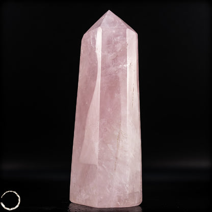Natürlicher Rosenquarz-Kristall Obelisk aus Brasilien - 1053,35g
