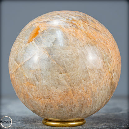 Natürlicher Pfirsich-Mondstein Kristall-Kugel - 1622,93g - 110mm
