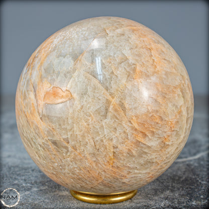 Natürlicher Pfirsich-Mondstein Kristall-Kugel - 1622,93g - 110mm