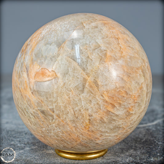 Natürlicher Pfirsich-Mondstein Kristall-Kugel - 1622,93g - 110mm