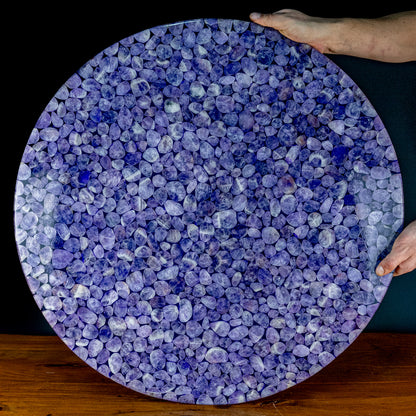 Seltene Wunderschöne Amethyst Tischplatte - 22563g - 700mm