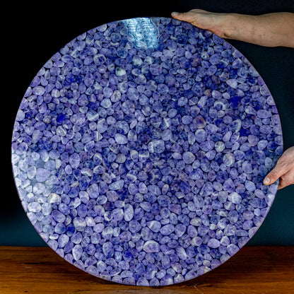 Seltene Wunderschöne Amethyst Tischplatte - 22563g - 700mm