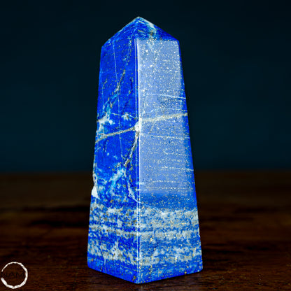 Natürlicher Königsblauer Lapislazuli Kristall-Obelisk, Spitzenqualität - 329,08g