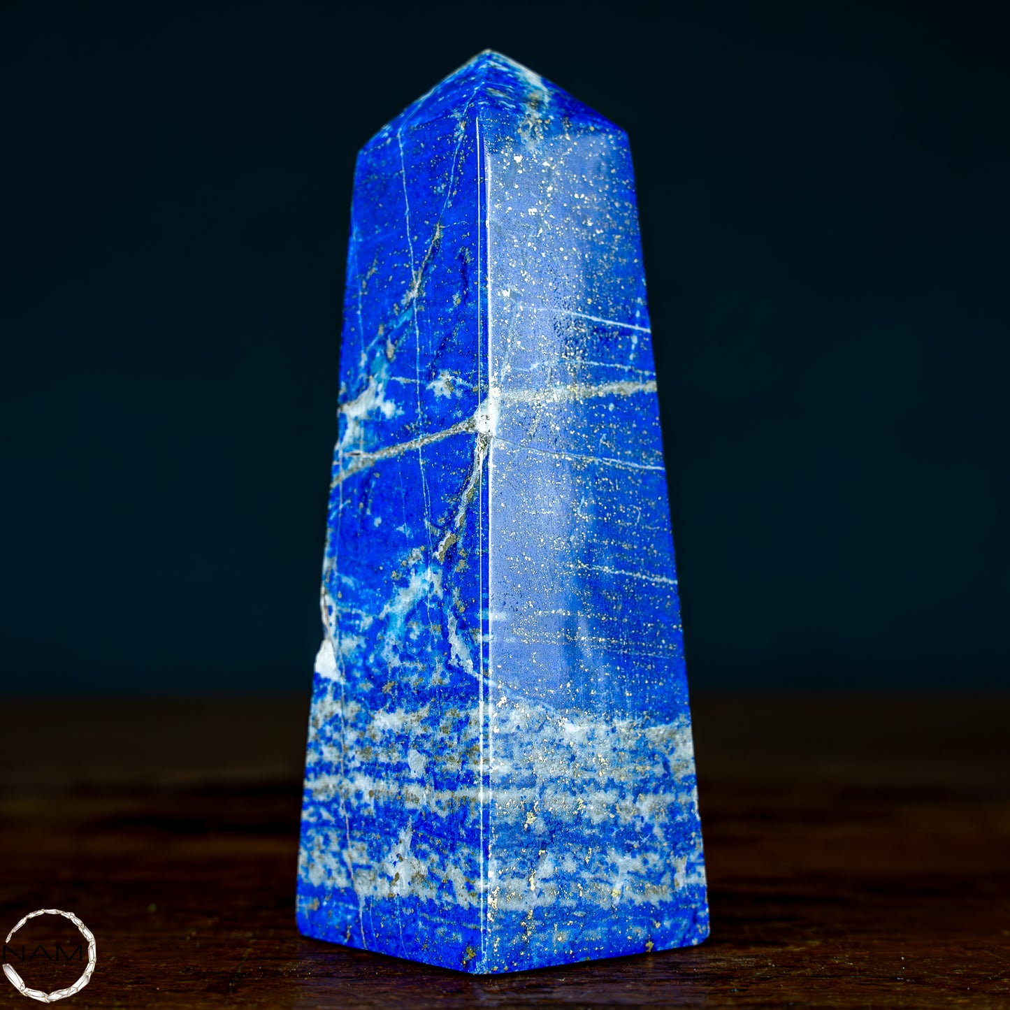 Natürlicher Königsblauer Lapislazuli Kristall-Obelisk, Spitzenqualität - 329,08g