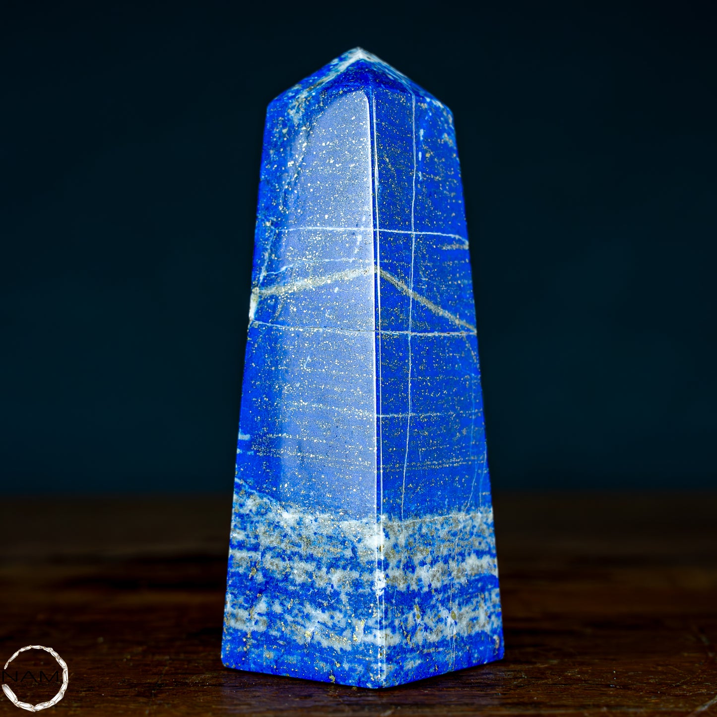 Natürlicher Königsblauer Lapislazuli Kristall-Obelisk, Spitzenqualität - 329,08g