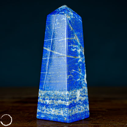 Natürlicher Königsblauer Lapislazuli Kristall-Obelisk, Spitzenqualität - 329,08g