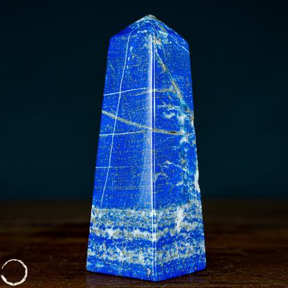 Natürlicher Königsblauer Lapislazuli Kristall-Obelisk, Spitzenqualität - 329,08g